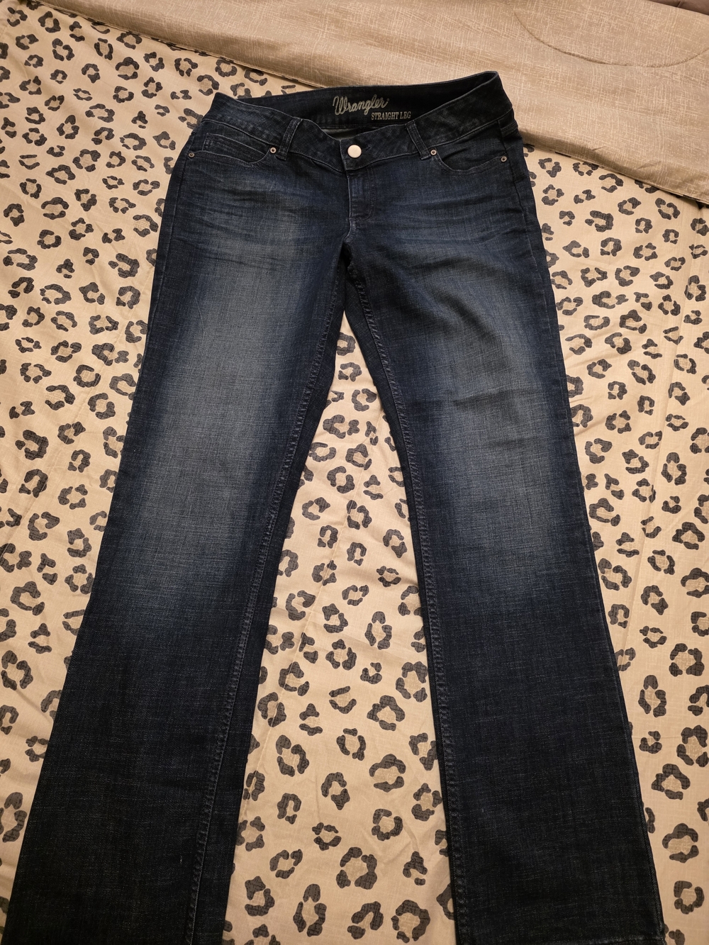 Wrangler Juniors 13x34 Medium Dark Blue Straight Leg Jeans